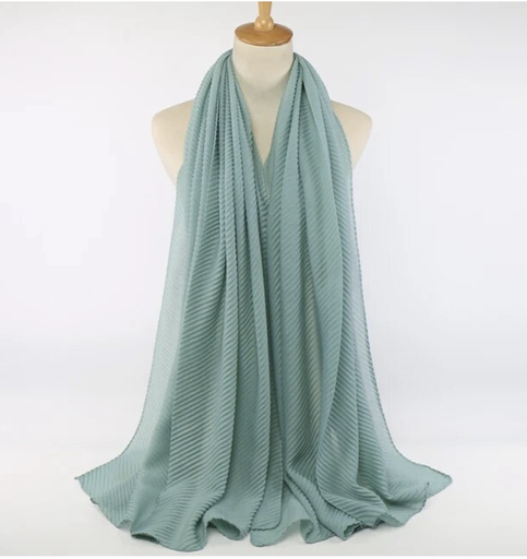 Large Georgette Chiffon - Teal