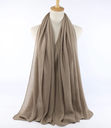 Large Georgette Chiffon - Beige